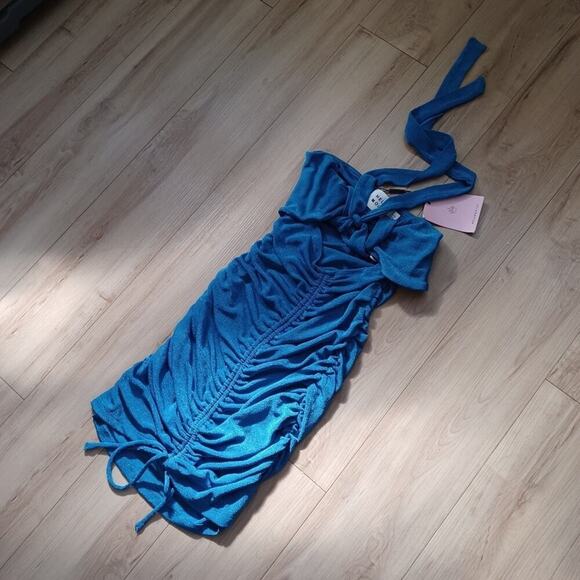 Hello Molly Angelic Desires Mini Dress Bright Blue S NWT - Picture 5 of 7